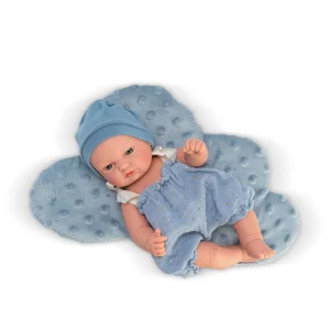 GORDI CON PELELE AZUL Y COJÍN NUBE AZUL