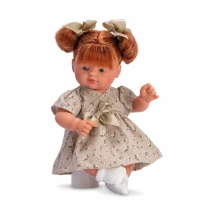 GUILLE VESTIDO FLORES VERDES CON LAZOS