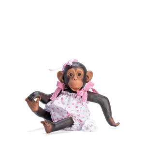 LOLA LA CHIMPANCÉ PELELE CORAZONES LAZOS PUNTILLA ROSA