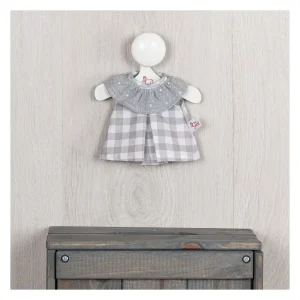 VESTIDO BOMBONCÍN CUADROS GRISES