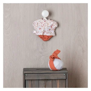 CONJUNTO GORDI CAMISA FLORES BRAGUITA Y DIADEMA CALDERO