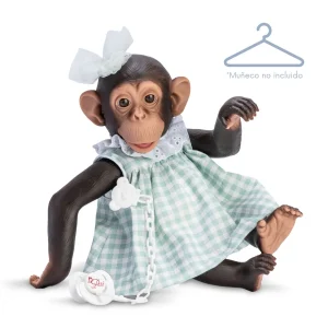 VESTIDO LOLA LA CHIMPANCÉ CUADROS VERDES