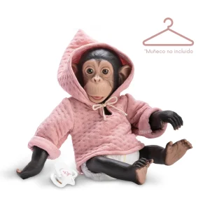 SUDADERA LOLA LA CHIMPANCÉ ROSA PALO