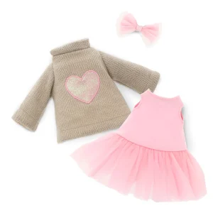 CONJUNTO DE ROPA LUCKY DOGGY: CORAZÓN ROSA