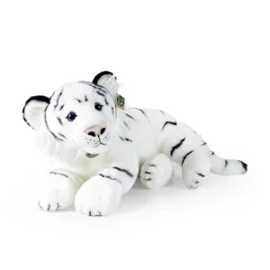 TIGRE BLANCO TUMBADO 54CM ECO FRIENDLY