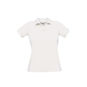 POLO PIQUÉ SAFRÁN MANGA CORTA MUJER BLANCO (BCPL)