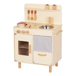 COCINA BEIGE CON ACCESORIOS 73X52X32,5 CM